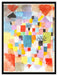 Paul Klee - Südliche Gärten  auf Leinwandbild gerahmt Größe 80x60