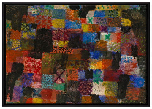 Paul Klee - Tiefer Pathos auf Leinwandbild gerahmt Größe 100x70