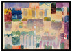 Paul Klee - Garten in St. Germain auf Leinwandbild gerahmt Größe 100x70