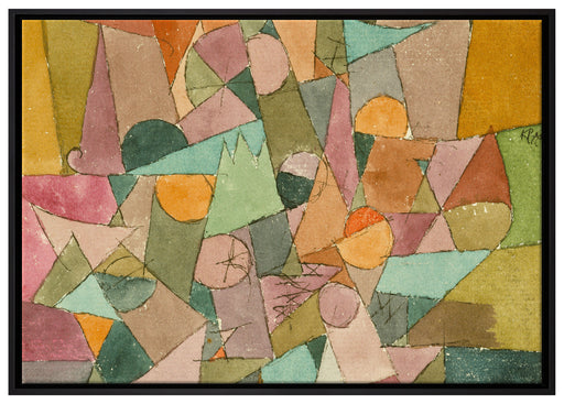 Paul Klee - Unbenannt auf Leinwandbild gerahmt Größe 100x70
