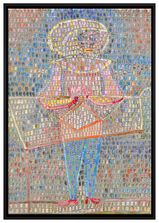 Paul Klee - Junge im schicken Gewand auf Leinwandbild gerahmt Größe 100x70
