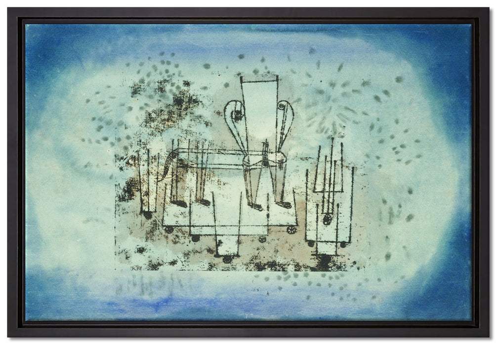 Paul Klee - Das Stuhl-Tier  auf Leinwandbild gerahmt Größe 60x40