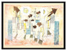 Paul Klee - Wandbild aus dem Tempel der Sehnsucht  auf Leinwandbild gerahmt Größe 80x60