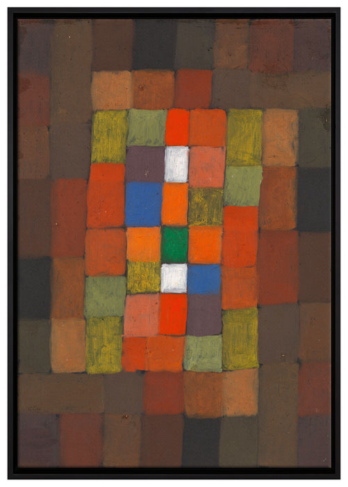 Paul Klee - Statisch-Dynamische Steigerung auf Leinwandbild gerahmt Größe 100x70