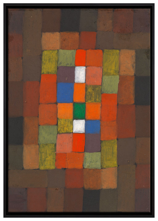 Paul Klee - Statisch-Dynamische Steigerung auf Leinwandbild gerahmt Größe 100x70