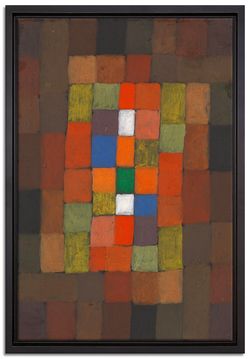 Paul Klee - Statisch-Dynamische Steigerung  auf Leinwandbild gerahmt Größe 60x40