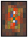 Paul Klee - Statisch-Dynamische Steigerung  auf Leinwandbild gerahmt Größe 80x60