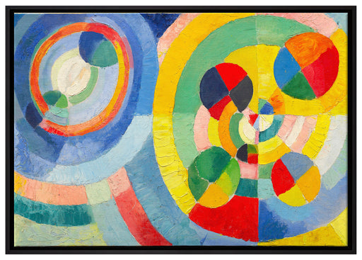 Robert Delaunay - Zirkuläre Formen auf Leinwandbild gerahmt Größe 100x70