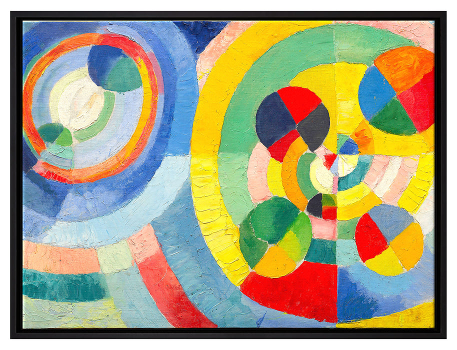 Robert Delaunay - Zirkuläre Formen  auf Leinwandbild gerahmt Größe 80x60