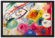 Wassily Kandinsky - Schwarze Linien  auf Leinwandbild gerahmt Größe 60x40