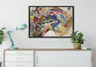 Wassily Kandinsky - Bild mit weißem Rand auf Leinwandbild gerahmt verschiedene Größen im Wohnzimmer