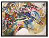 Wassily Kandinsky - Bild mit weißem Rand  auf Leinwandbild gerahmt Größe 80x60
