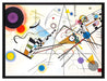 Wassily Kandinsky - Komposition  auf Leinwandbild gerahmt Größe 80x60