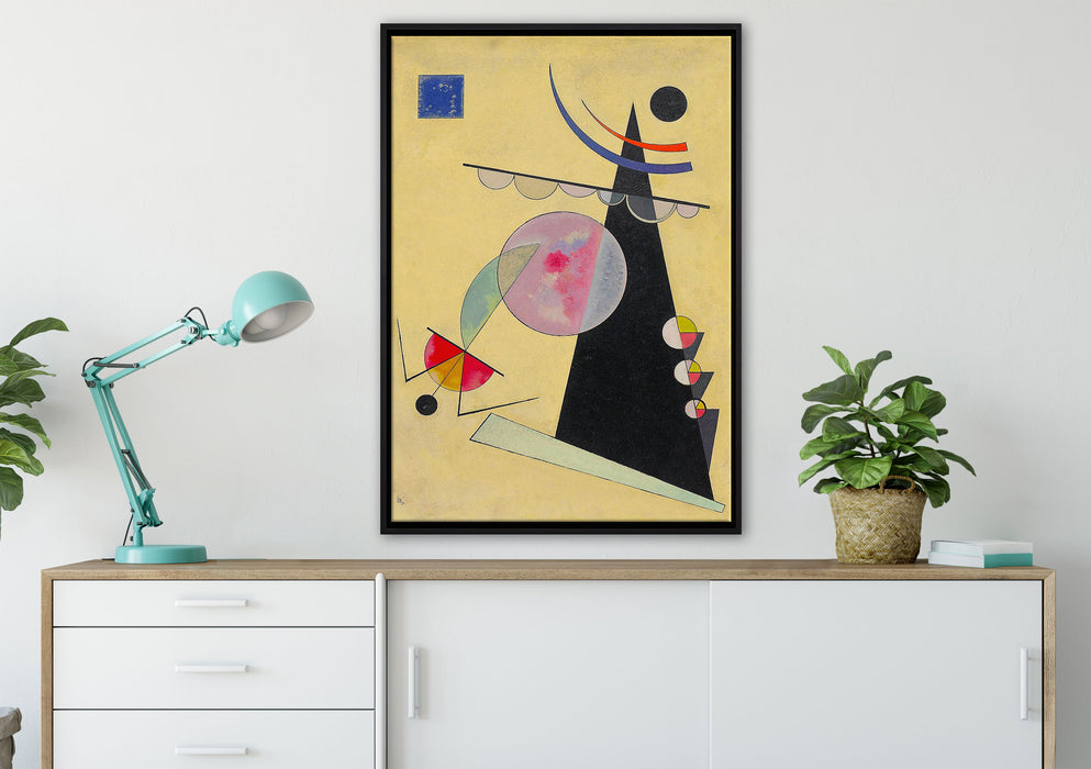 Wassily Kandinsky - Helle Einheit auf Leinwandbild gerahmt verschiedene Größen im Wohnzimmer