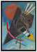 Wassily Kandinsky - Spitz und Rund auf Leinwandbild gerahmt Größe 100x70