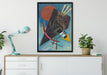 Wassily Kandinsky - Spitz und Rund auf Leinwandbild gerahmt verschiedene Größen im Wohnzimmer