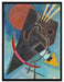 Wassily Kandinsky - Spitz und Rund  auf Leinwandbild gerahmt Größe 80x60