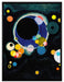 Wassily Kandinsky - Einige Kreise  auf Leinwandbild gerahmt Größe 80x60