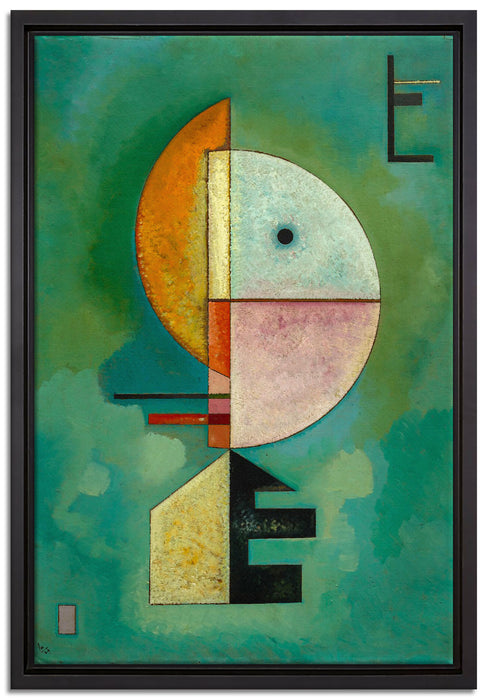 Wassily Kandinsky - Empor  auf Leinwandbild gerahmt Größe 60x40