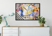 Wassily Kandinsky - Weißes Zentrum auf Leinwandbild gerahmt verschiedene Größen im Wohnzimmer