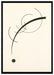 Wassily Kandinsky - Freie Kurve zum Punkt auf Leinwandbild gerahmt Größe 100x70
