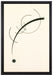 Wassily Kandinsky - Freie Kurve zum Punkt  auf Leinwandbild gerahmt Größe 60x40