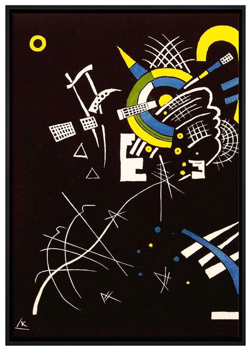 Wassily Kandinsky - Kleine Welten auf Leinwandbild gerahmt Größe 100x70