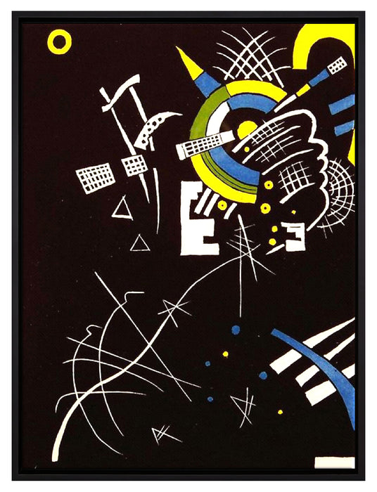 Wassily Kandinsky - Kleine Welten  auf Leinwandbild gerahmt Größe 80x60