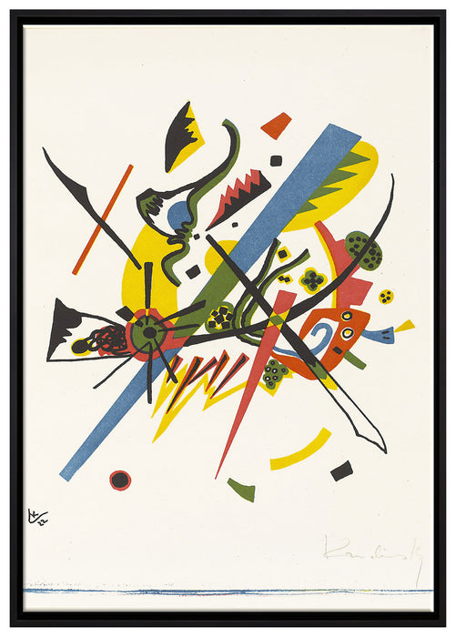 Wassily Kandinsky - Kleine Welten I auf Leinwandbild gerahmt Größe 100x70