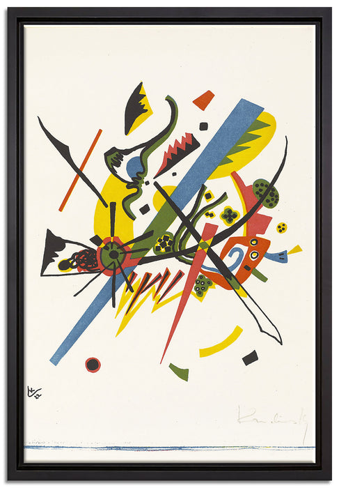 Wassily Kandinsky - Kleine Welten I  auf Leinwandbild gerahmt Größe 60x40