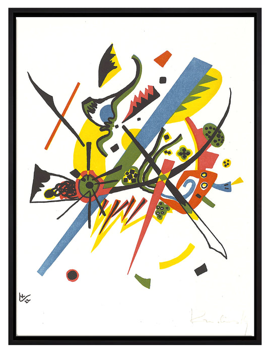 Wassily Kandinsky - Kleine Welten I  auf Leinwandbild gerahmt Größe 80x60