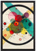 Wassily Kandinsky - Kreise in einem Kreis  auf Leinwandbild gerahmt Größe 60x40