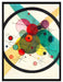 Wassily Kandinsky - Kreise in einem Kreis  auf Leinwandbild gerahmt Größe 80x60
