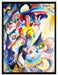 Wassily Kandinsky - Moskau II  auf Leinwandbild gerahmt Größe 80x60