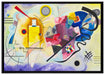 Wassily Kandinsky - Gelb-Rot-Blau auf Leinwandbild gerahmt Größe 100x70