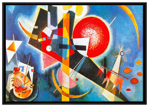 Wassily Kandinsky - Im Blau auf Leinwandbild gerahmt Größe 100x70