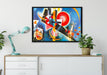 Wassily Kandinsky - Im Blau auf Leinwandbild gerahmt verschiedene Größen im Wohnzimmer