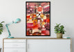 Paul Klee - Rosengarten auf Leinwandbild gerahmt verschiedene Größen im Wohnzimmer