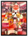 Paul Klee - Rosengarten  auf Leinwandbild gerahmt Größe 80x60