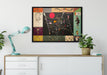 Wassily Kandinsky - Studie für das Ensemble auf Leinwandbild gerahmt verschiedene Größen im Wohnzimmer