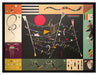 Wassily Kandinsky - Studie für das Ensemble  auf Leinwandbild gerahmt Größe 80x60