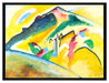 Wassily Kandinsky - Herbstlandschaft  auf Leinwandbild gerahmt Größe 80x60
