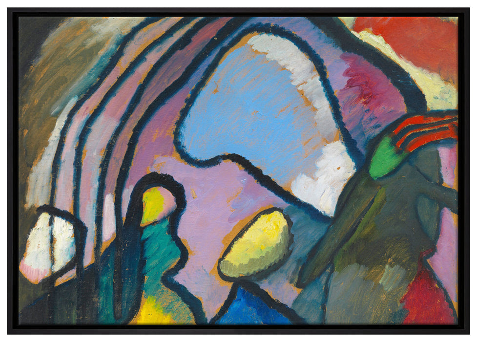 Wassily Kandinsky - Studie für Improvisation  auf Leinwandbild gerahmt Größe 100x70