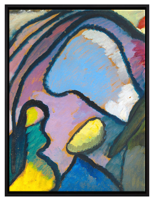 Wassily Kandinsky - Studie für Improvisation   auf Leinwandbild gerahmt Größe 80x60