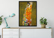 Gustav Klimt - Hoffnung II auf Leinwandbild gerahmt verschiedene Größen im Wohnzimmer