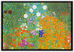 Gustav Klimt - Bauerngarten auf Leinwandbild gerahmt Größe 100x70