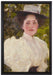 Gustav Klimt - Mädchen im Grünen  auf Leinwandbild gerahmt Größe 60x40