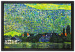 Gustav Klimt - Litzlberg am Attersee  auf Leinwandbild gerahmt Größe 60x40