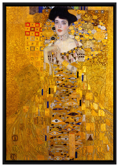 Gustav Klimt - Adele Bloch-Bauer I auf Leinwandbild gerahmt Größe 100x70