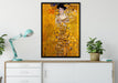 Gustav Klimt - Adele Bloch-Bauer I auf Leinwandbild gerahmt verschiedene Größen im Wohnzimmer